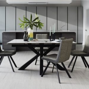 Phoenix Dining Table and 4 Dining Chairs
