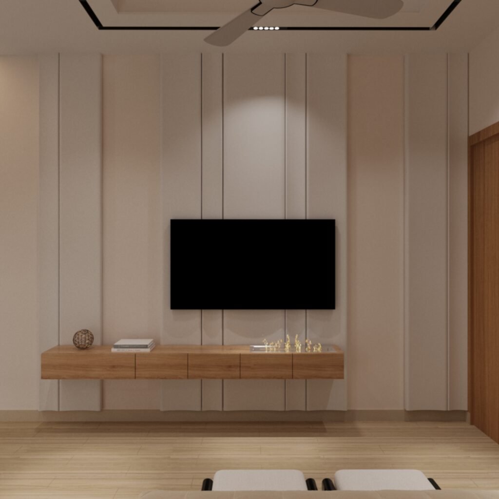 bedroom 4 media wall